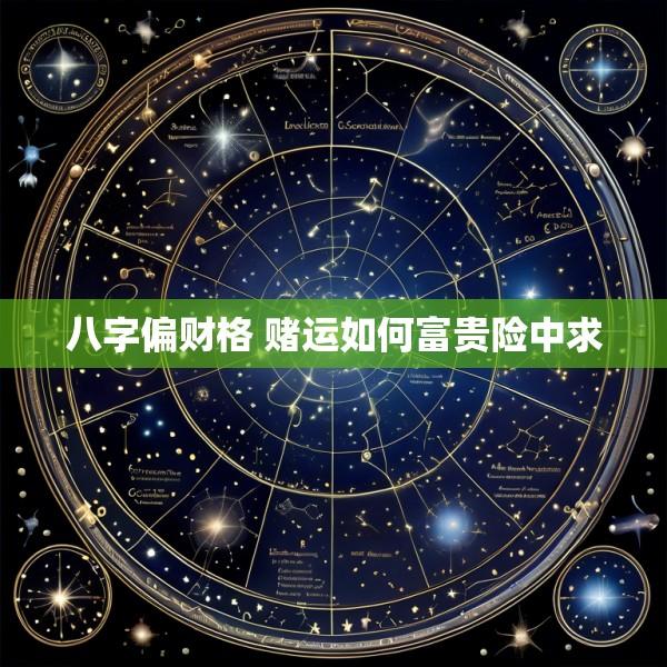 八字偏财格 赌运如何富贵险中求