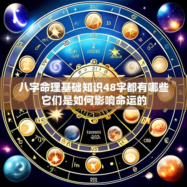八字命理基础知识48字都有哪些它们是如何影响命运的