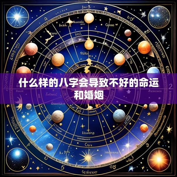 什么样的八字会导致不好的命运和婚姻