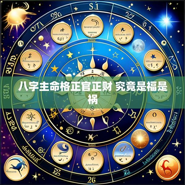 八字主命格正官正财 究竟是福是祸