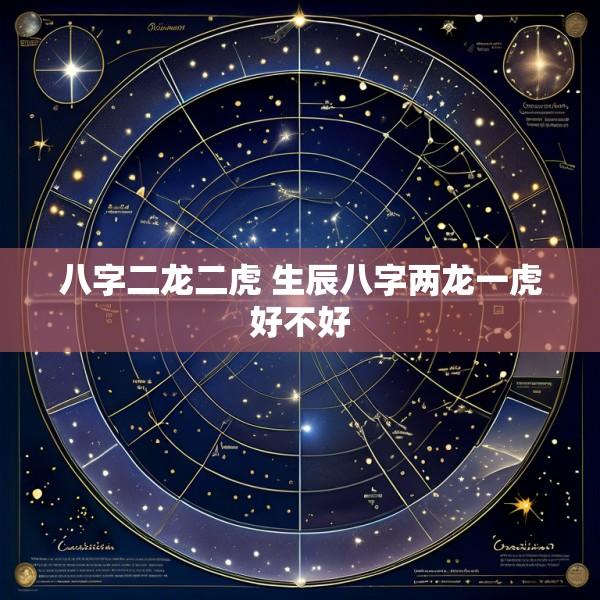 八字二龙二虎 生辰八字两龙一虎好不好