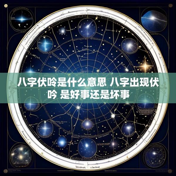 八字伏呤是什么意思 八字出现伏吟 是好事还是坏事