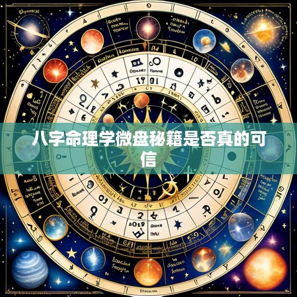 八字命理学微盘秘籍是否真的可信