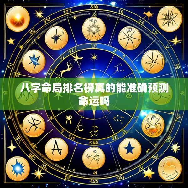 八字命局排名榜真的能准确预测命运吗