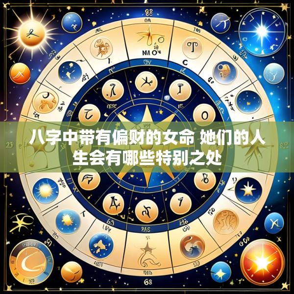 八字中带有偏财的女命 她们的人生会有哪些特别之处