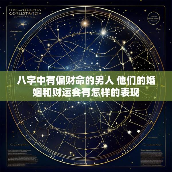 八字中有偏财命的男人 他们的婚姻和财运会有怎样的表现