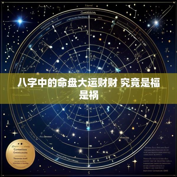 八字中的命盘大运财财 究竟是福是祸