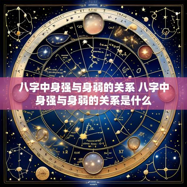八字中身强与身弱的关系 八字中身强与身弱的关系是什么
