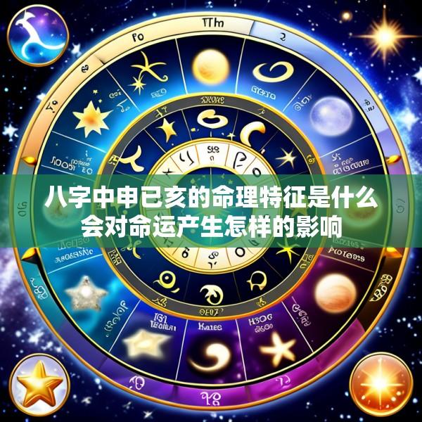 八字中申已亥的命理特征是什么会对命运产生怎样的影响