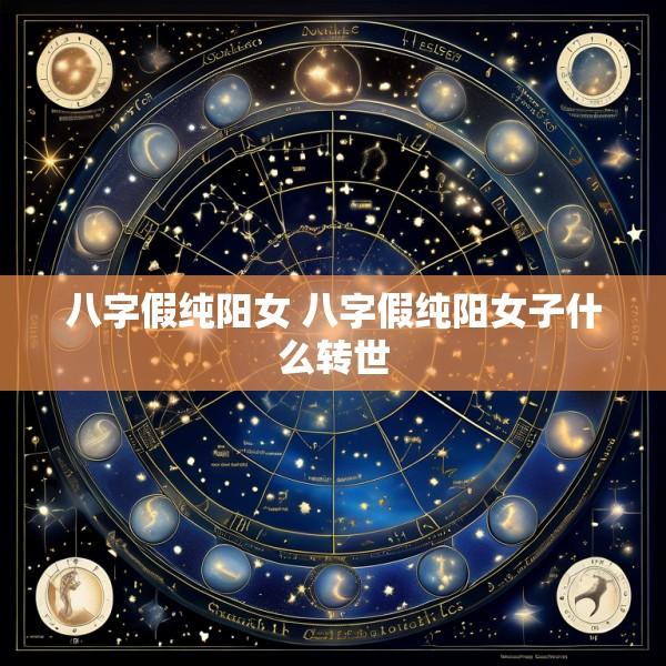 八字假纯阳女 八字假纯阳女子什么转世