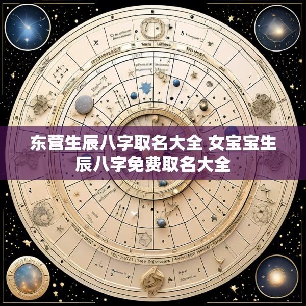 东营生辰八字取名大全 女宝宝生辰八字免费取名大全