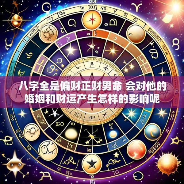 八字全是偏财正财男命 会对他的婚姻和财运产生怎样的影响呢