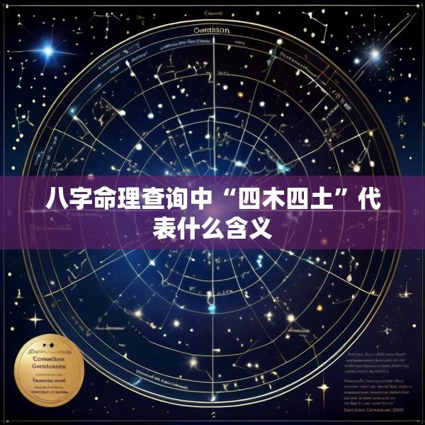 八字命理查询中“四木四土”代表什么含义