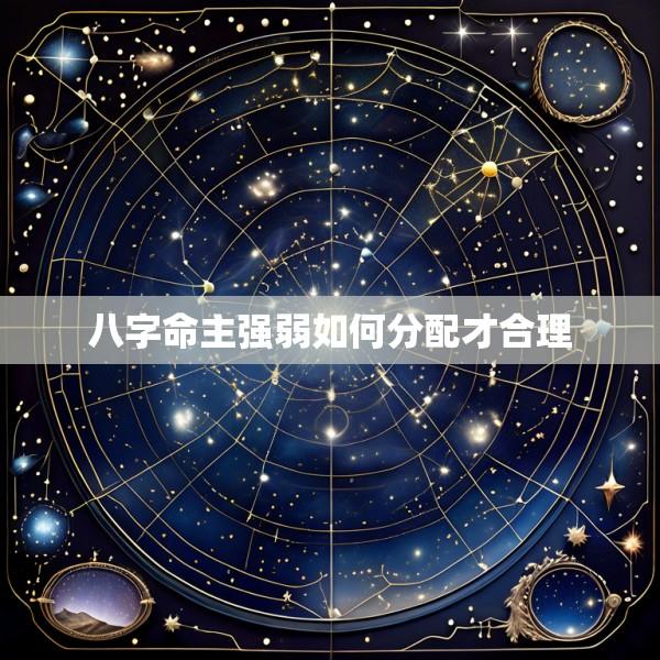八字命主强弱如何分配才合理