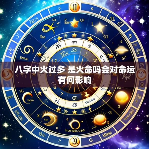 八字中火过多 是火命吗会对命运有何影响