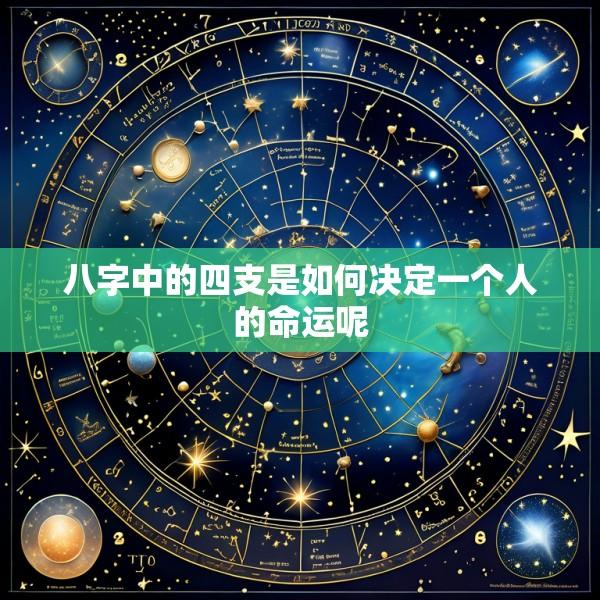 八字中的四支是如何决定一个人的命运呢
