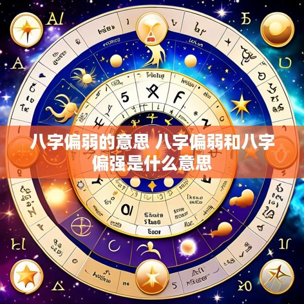八字偏弱的意思 八字偏弱和八字偏强是什么意思