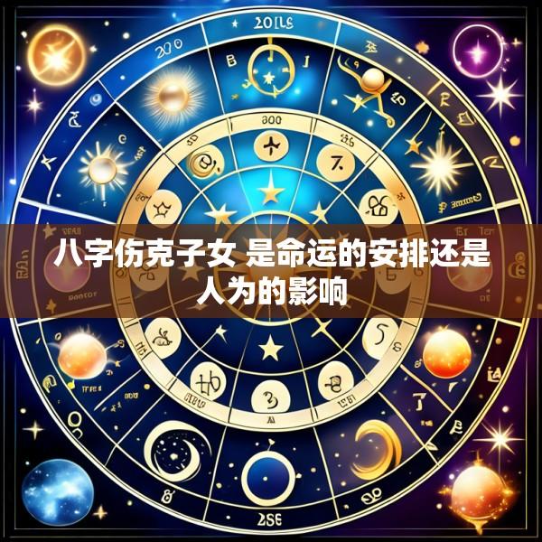 八字伤克子女 是命运的安排还是人为的影响
