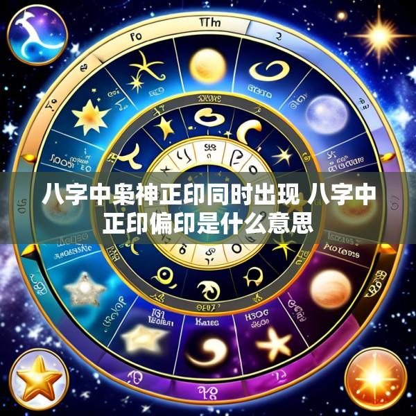 八字中枭神正印同时出现 八字中正印偏印是什么意思