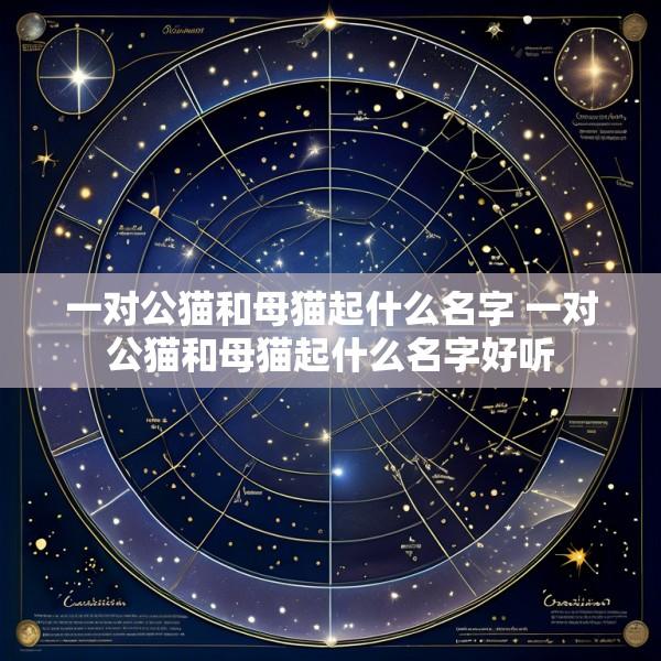 一对公猫和母猫起什么名字 一对公猫和母猫起什么名字好听
