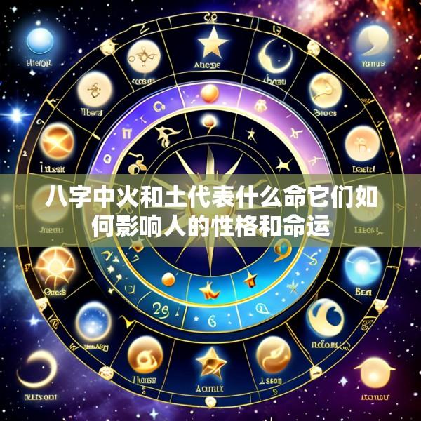 八字中火和土代表什么命它们如何影响人的性格和命运