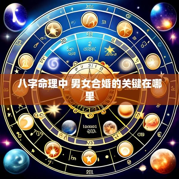 八字命理中 男女合婚的关键在哪里