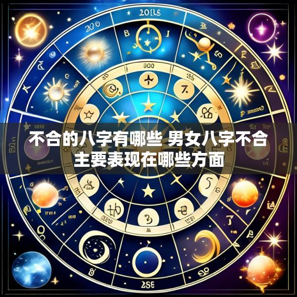不合的八字有哪些 男女八字不合主要表现在哪些方面