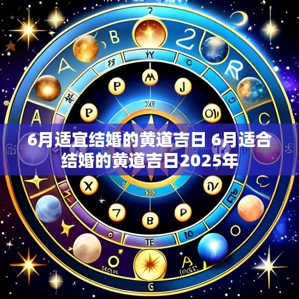 6月适宜结婚的黄道吉日 6月适合结婚的黄道吉日2025年
