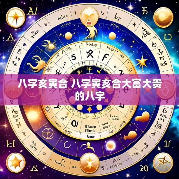 八字亥寅合 八字寅亥合大富大贵的八字