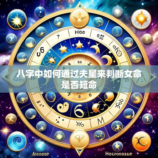 八字中如何通过夫星来判断女命是否短命