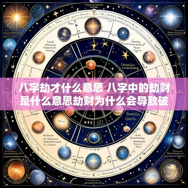 八字劫才什么意思 八字中的劫财是什么意思劫财为什么会导致破财