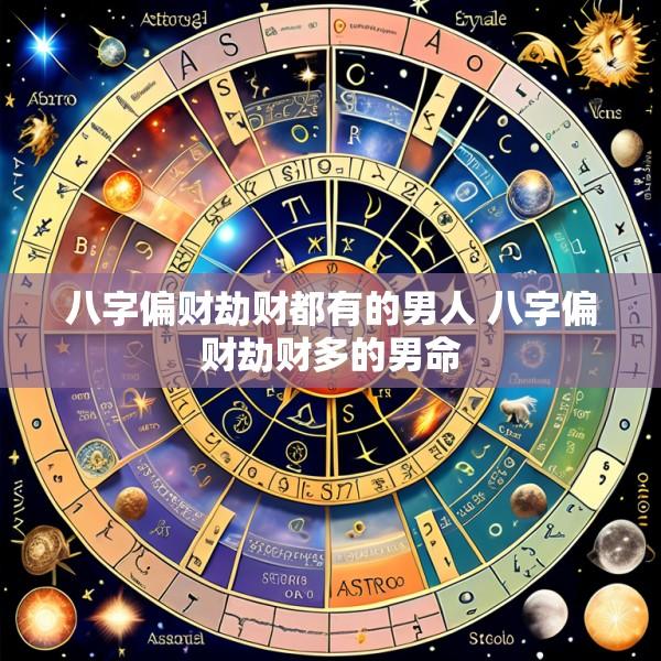 八字偏财劫财都有的男人 八字偏财劫财多的男命