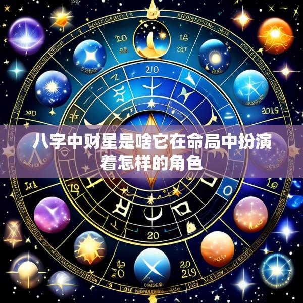 八字中财星是啥它在命局中扮演着怎样的角色