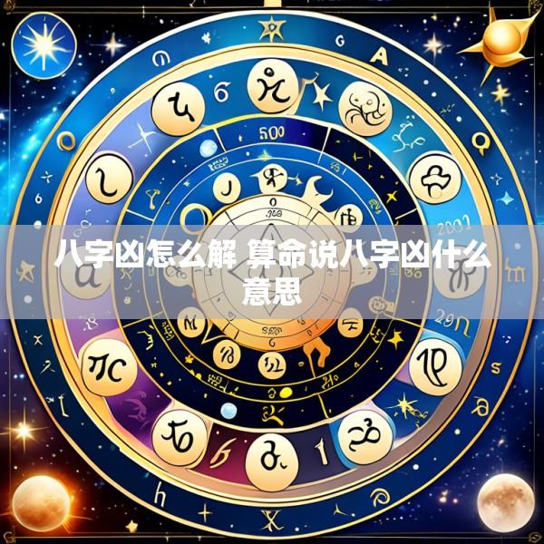 八字凶怎么解 算命说八字凶什么意思