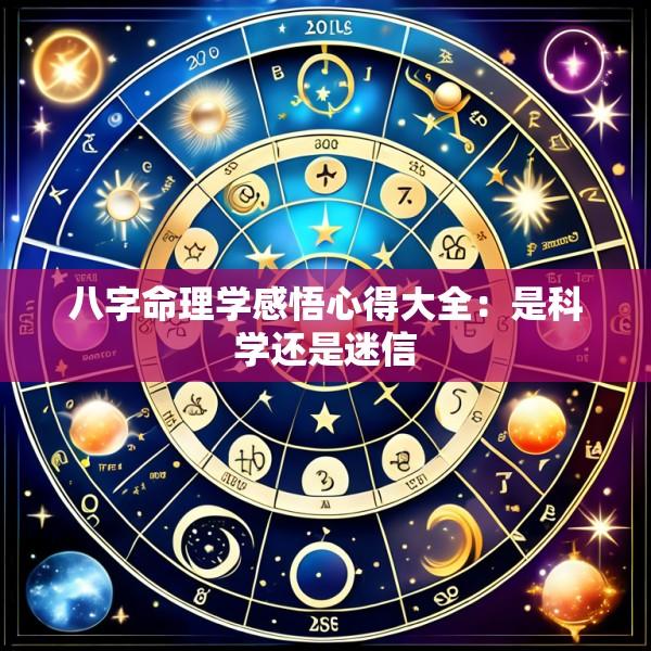 八字命理学感悟心得大全：是科学还是迷信