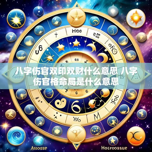 八字伤官双印双财什么意思 八字伤官格命局是什么意思