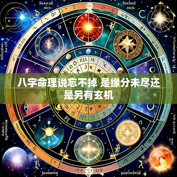 八字命理说忘不掉 是缘分未尽还是另有玄机