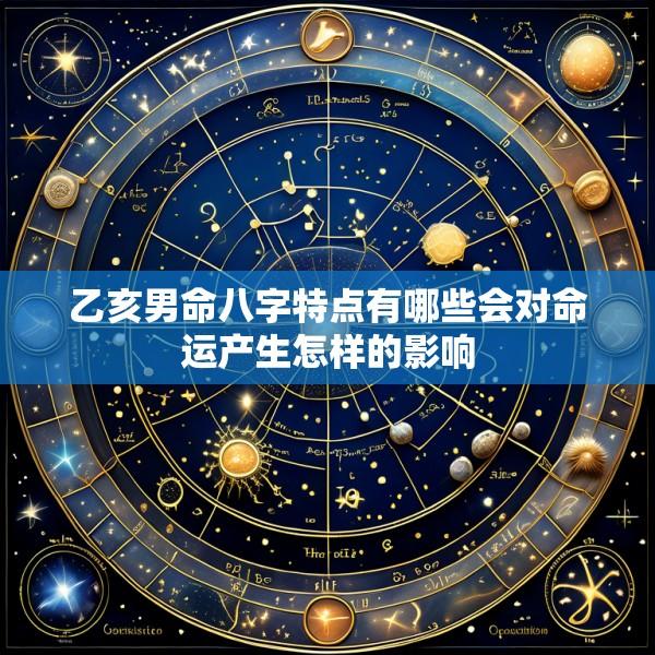 乙亥男命八字特点有哪些会对命运产生怎样的影响