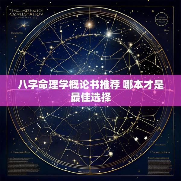八字命理学概论书推荐 哪本才是最佳选择