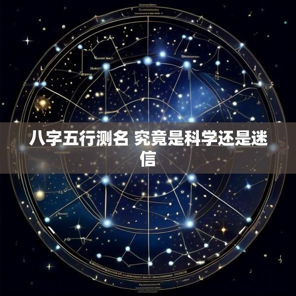 八字五行测名 究竟是科学还是迷信