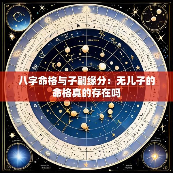 八字命格与子嗣缘分：无儿子的命格真的存在吗
