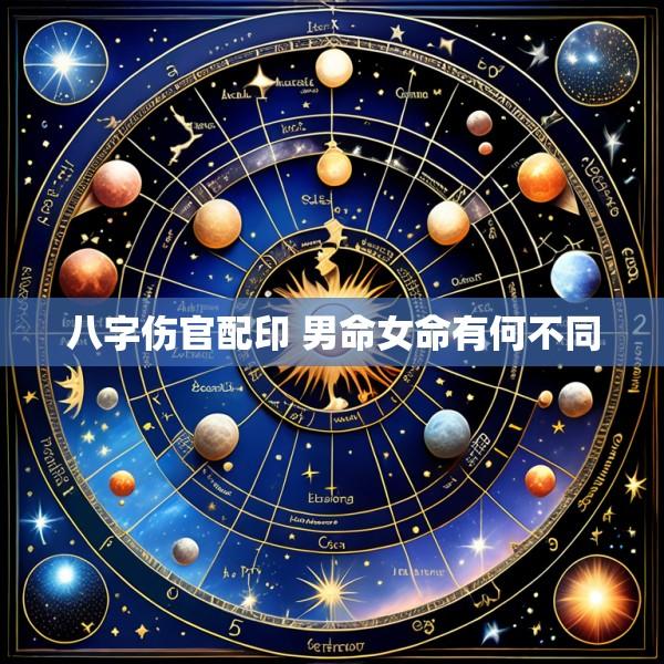 八字伤官配印 男命女命有何不同