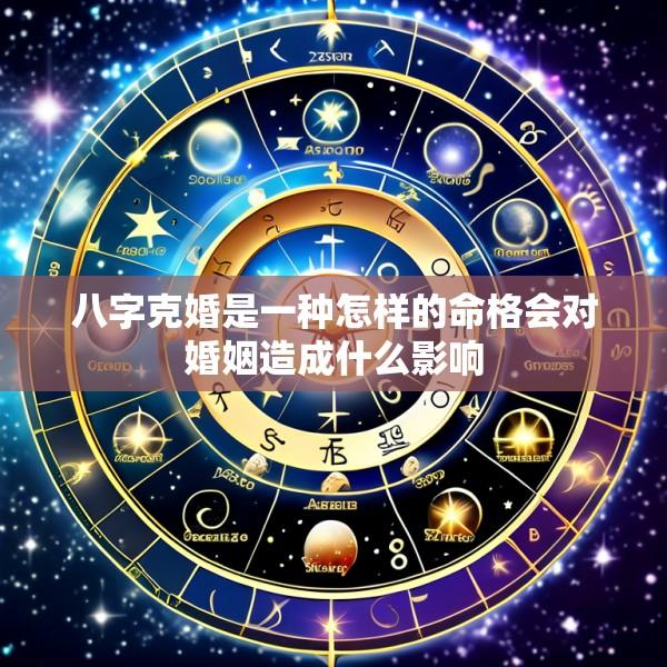 八字克婚是一种怎样的命格会对婚姻造成什么影响