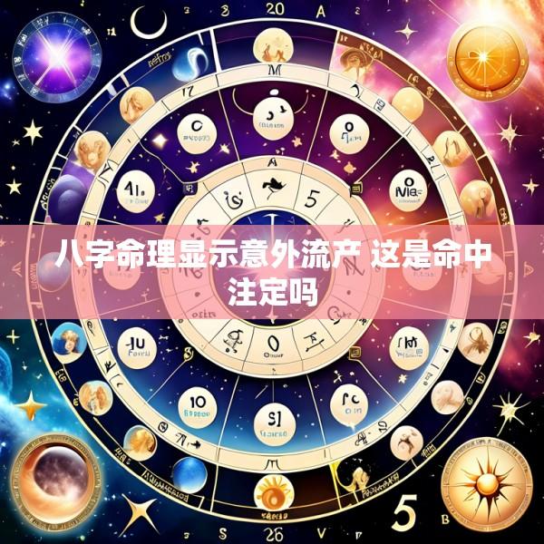 八字命理显示意外流产 这是命中注定吗