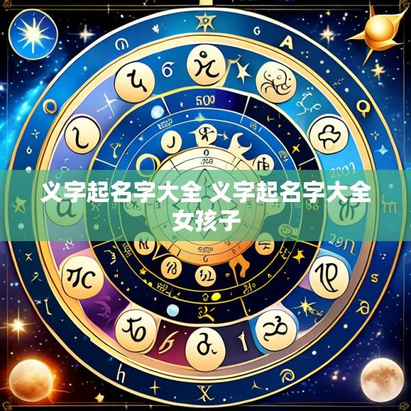 义字起名字大全 义字起名字大全女孩子