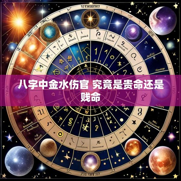 八字中金水伤官 究竟是贵命还是贱命