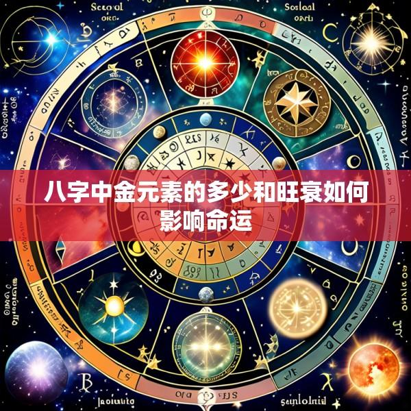 八字中金元素的多少和旺衰如何影响命运