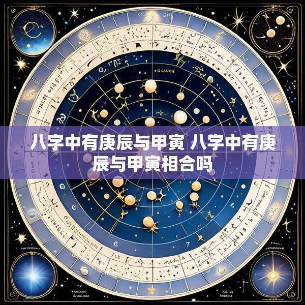 八字中有庚辰与甲寅 八字中有庚辰与甲寅相合吗