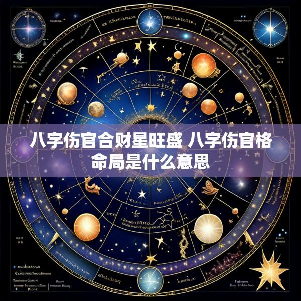 八字伤官合财星旺盛 八字伤官格命局是什么意思
