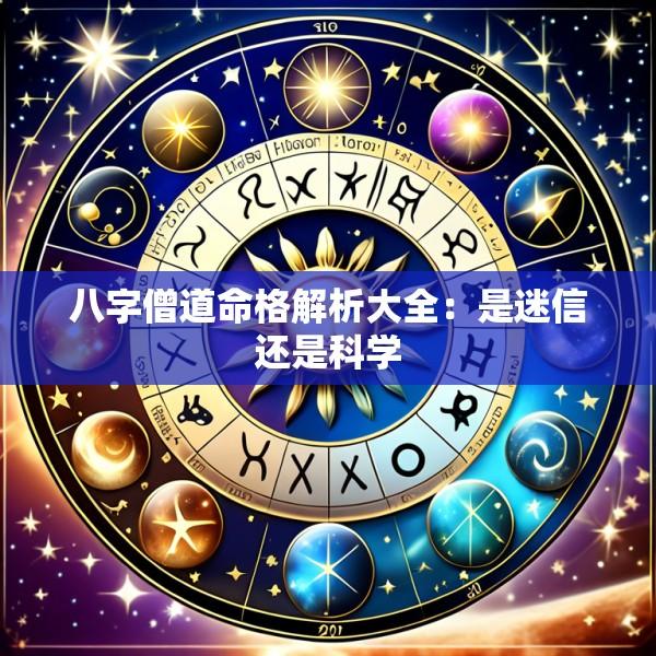 八字僧道命格解析大全：是迷信还是科学